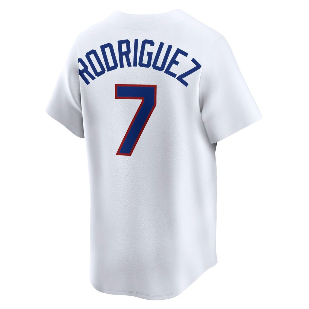 Texas Rangers Ivan Rodriguez Nike White Throwback Cooperstown Collection Limited Jersey product image 3, provided for visual
