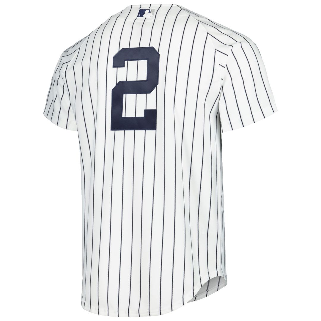 New York Yankees Derek Jeter Mitchell & Ness White Cooperstown Collection Authentic Jersey product image 3, provided for