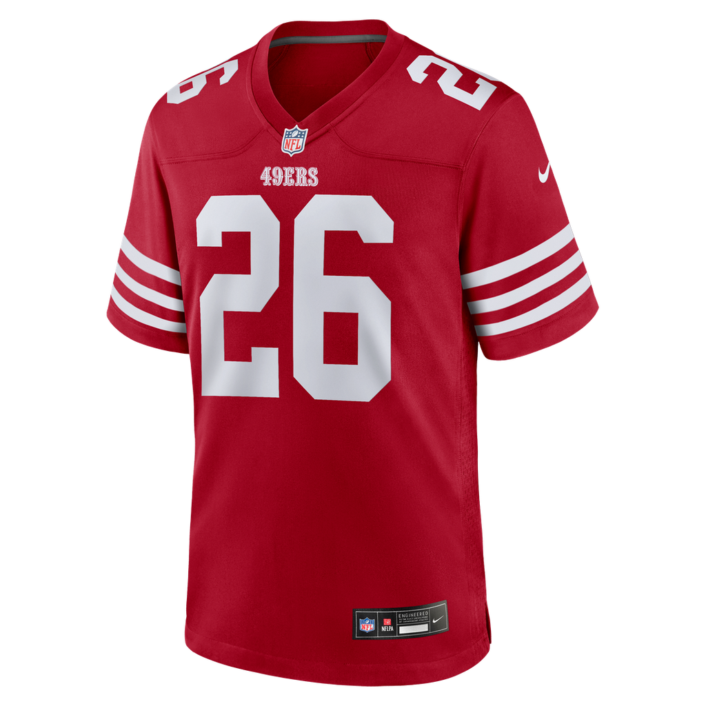 San Francisco 49ers Chase Lucas Nike Scarlet Team Game Jersey product image 2, provided for visual reference and product