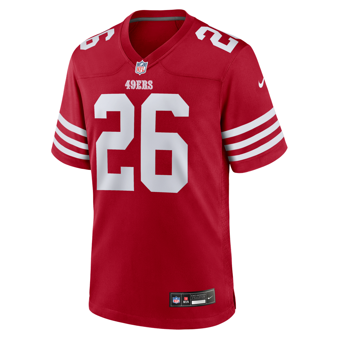 San Francisco 49ers Chase Lucas Nike Scarlet Team Game Jersey product image 2, provided for visual reference and product