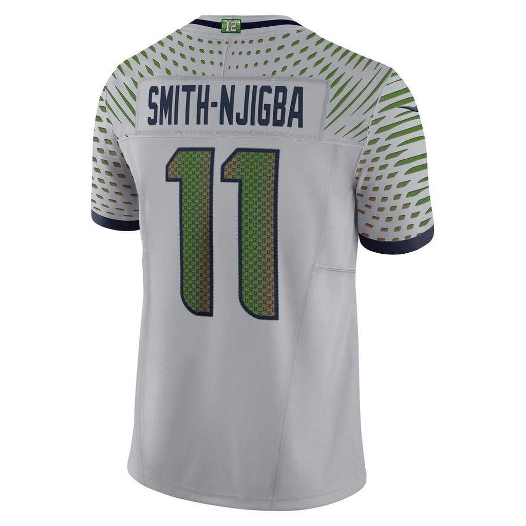 Seattle Seahawks Jaxon Smith-Njigba Nike Gray Rivalries Collection Stitched Limited Jersey product image 3, provided for