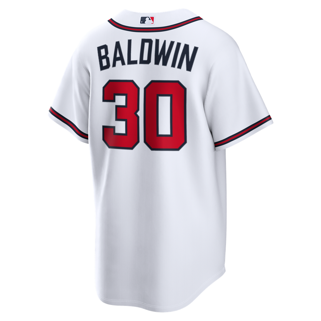 Atlanta Braves Drake Baldwin Nike White Home Replica Jersey product image 3, provided for visual reference and product
