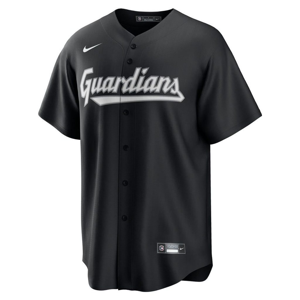 Cleveland Guardians Nike Black Replica Jersey product image 2, provided for visual reference and product detail review