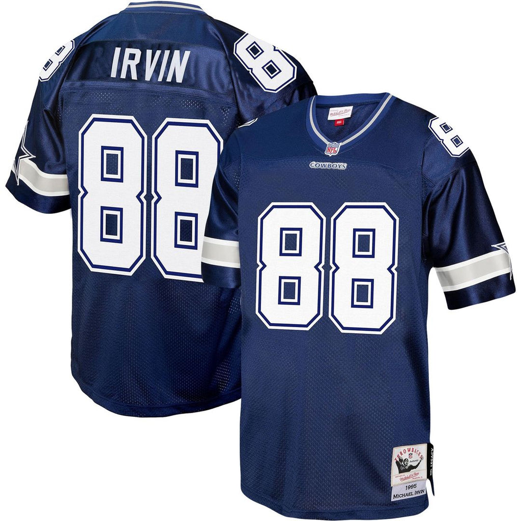 Dallas Cowboys Michael Irvin Mitchell & Ness Navy Legacy Replica Jersey product image 1, provided for visual reference and