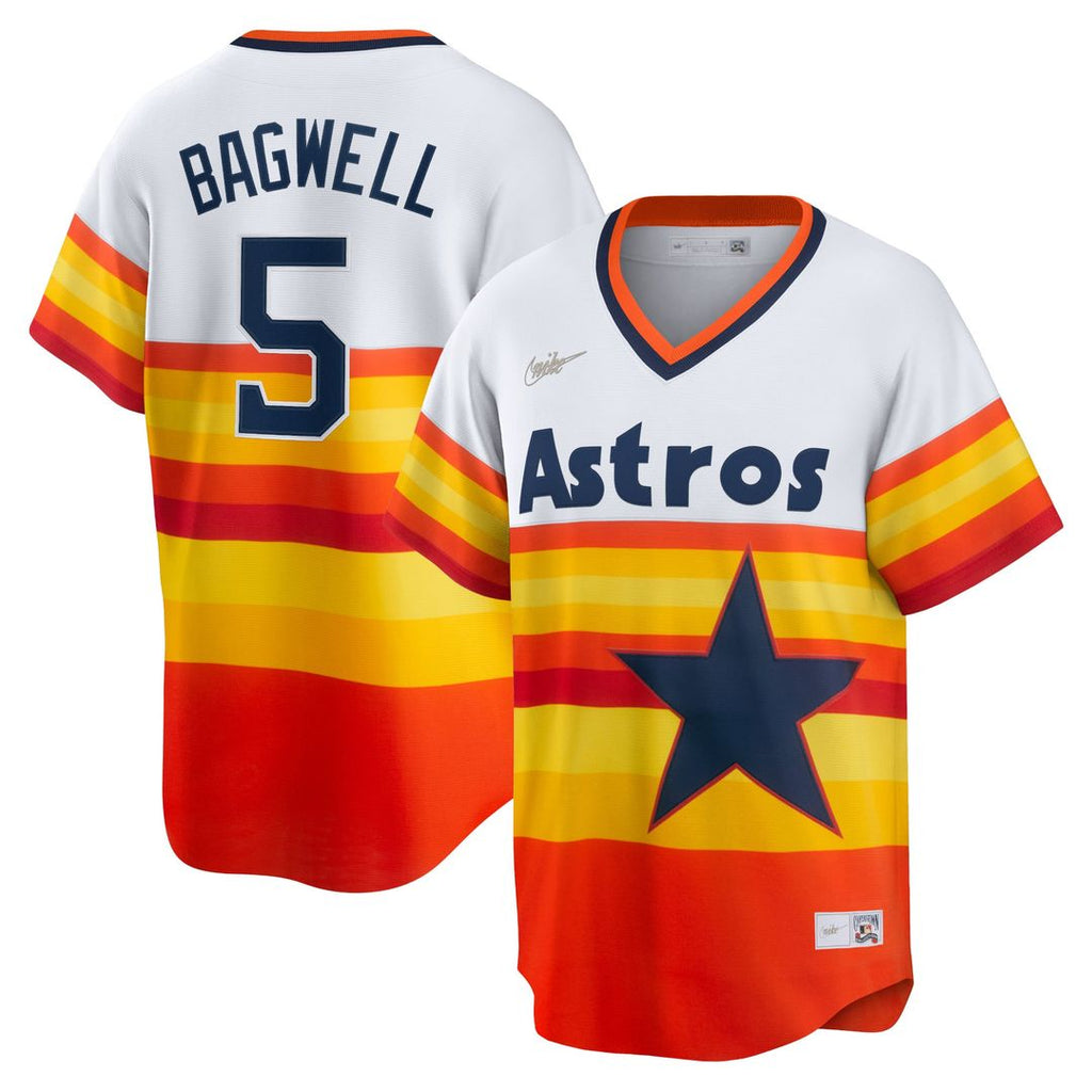 Houston Astros Jeff Bagwell Nike White Home Cooperstown Collection Player Jersey product image 1, provided for visual