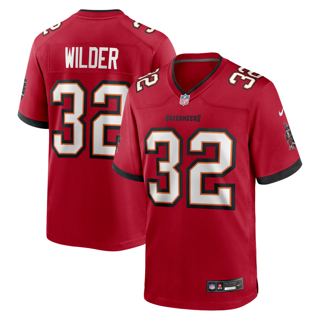 Tampa Bay Buccaneers James Wilder Nike Red Game Retired Player Jersey product image 1, provided for visual reference and