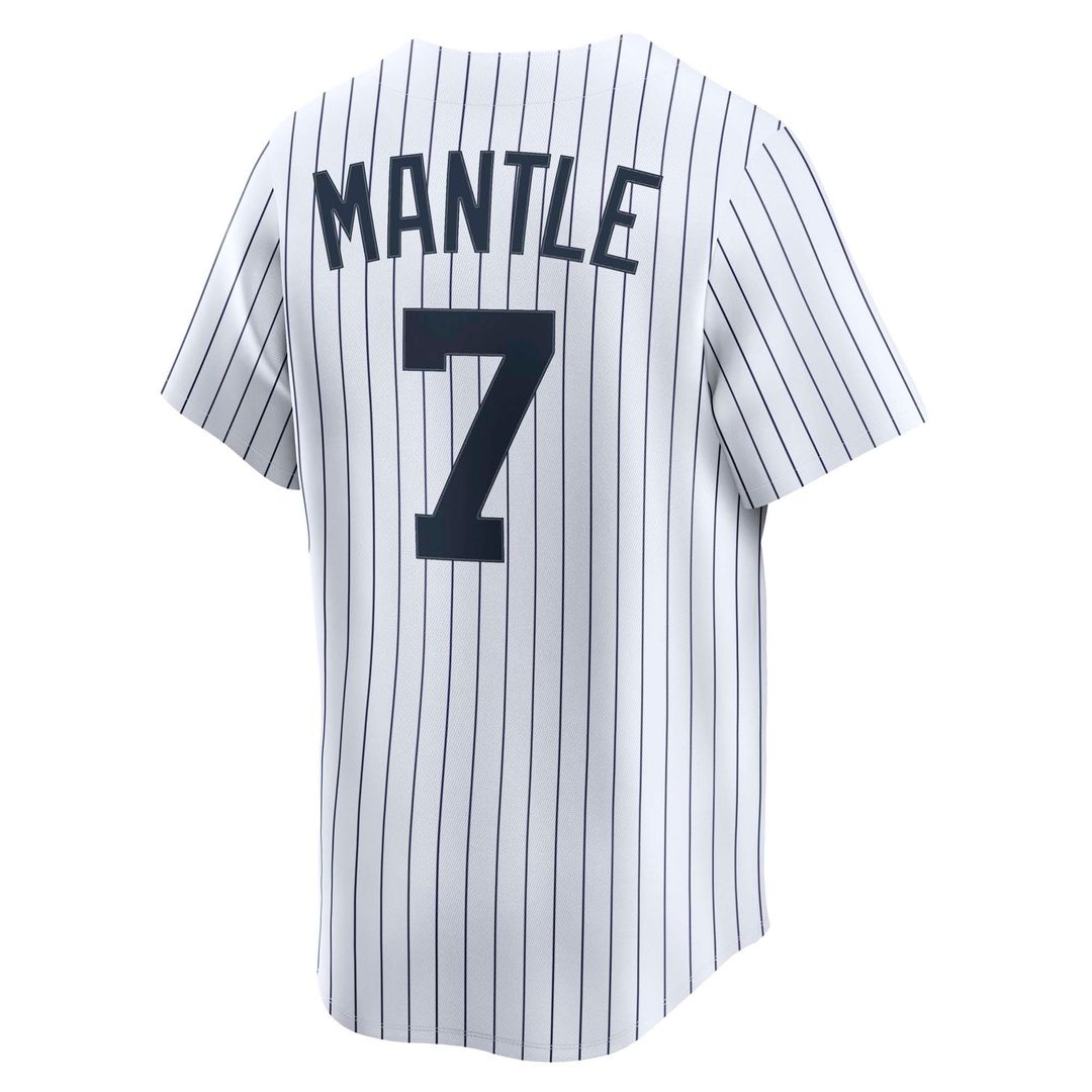 New York Yankees Mickey Mantle Nike White Throwback Cooperstown Collection Limited Jersey product image 3, provided for