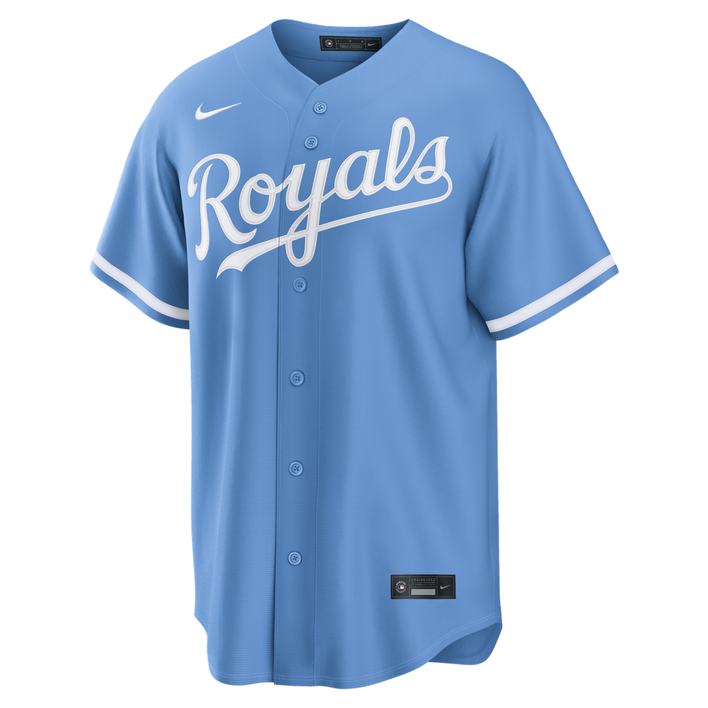 Kansas City Royals Bobby Witt Jr. Nike Light Blue Alternate Replica Jersey product image 5, provided for visual reference