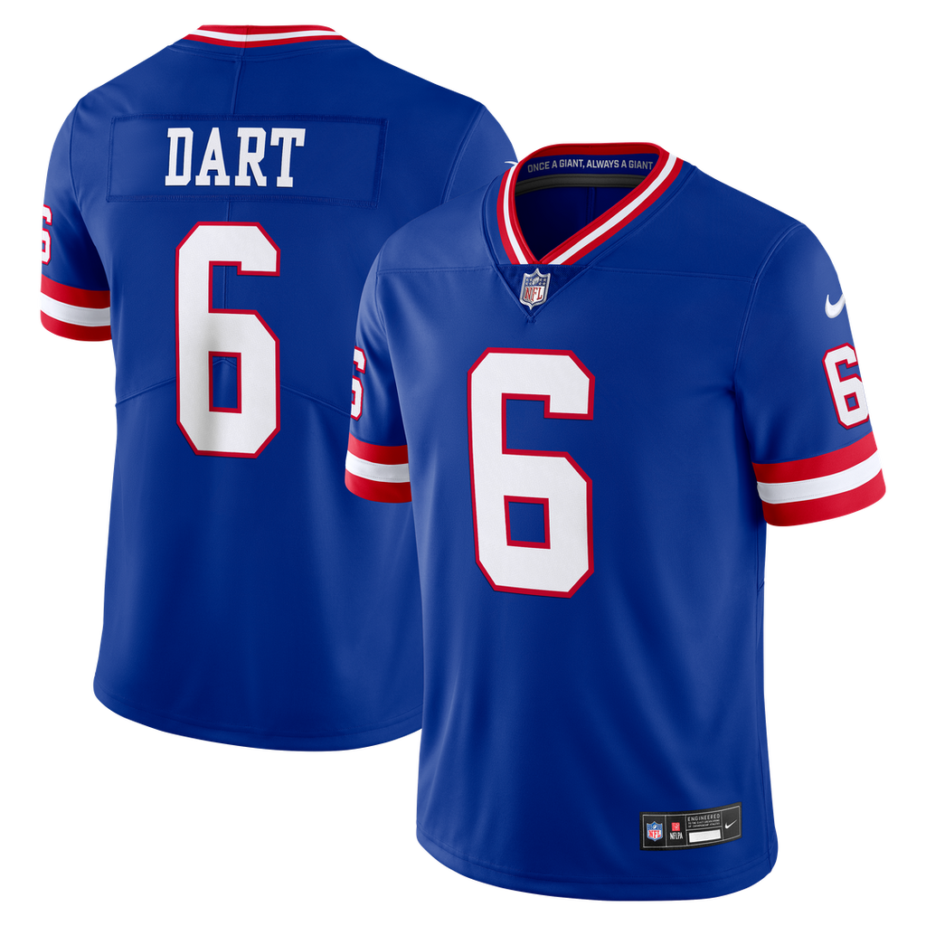 New York Giants Jaxson Dart Nike Royal Legacy Vapor Untouchable Stitched Limited Jersey product image 4, provided for visual
