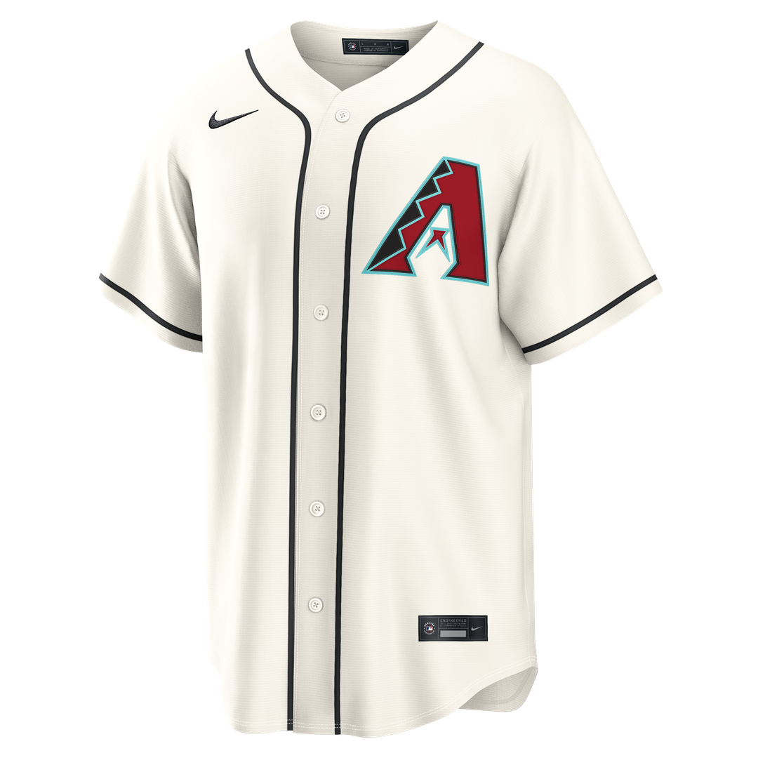 Arizona Diamondbacks Corbin Carroll Nike Cream Home Replica Jersey product image 6, provided for visual reference and