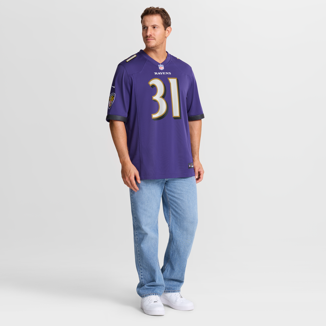 Baltimore Ravens Jamal Lewis Nike Purple Game Retired Player Jersey product image 7, provided for visual reference and