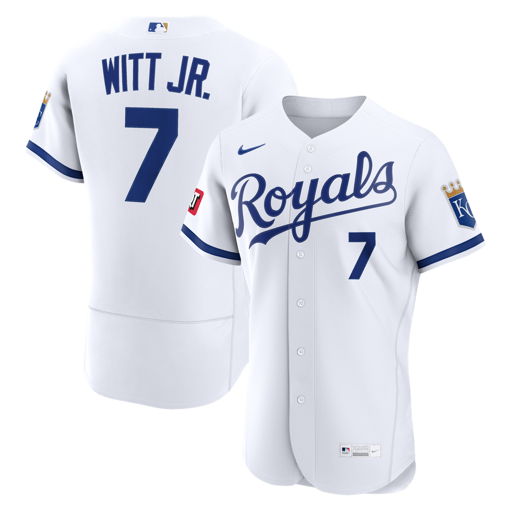 Kansas City Royals Bobby Witt Jr. Nike Light Blue Alternate Authentic Sponsor Patch Jersey product image 7, provided for