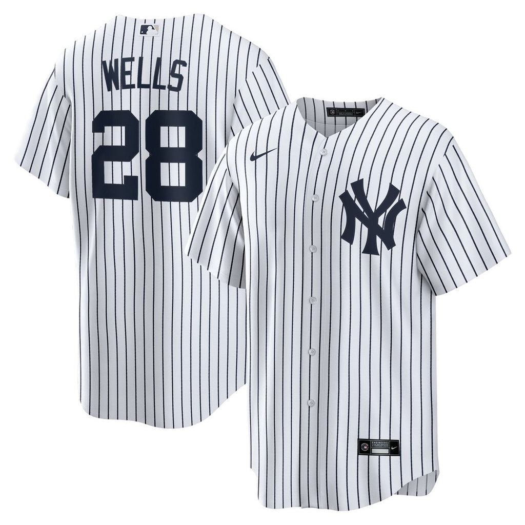 New York Yankees Austin Wells Nike White Home Replica Jersey product image 1, provided for visual reference and product