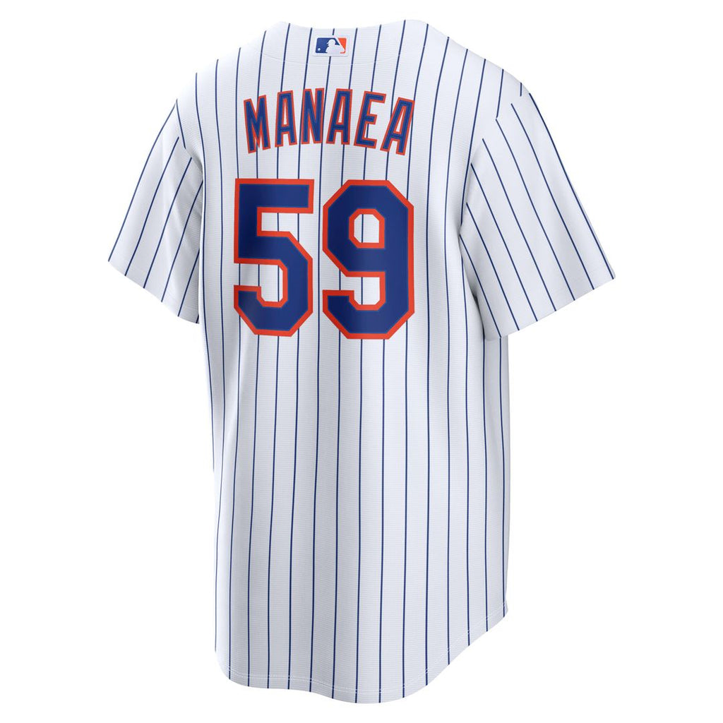 New York Mets Sean Manaea Nike White Home Replica Jersey product image 3, provided for visual reference and product detail