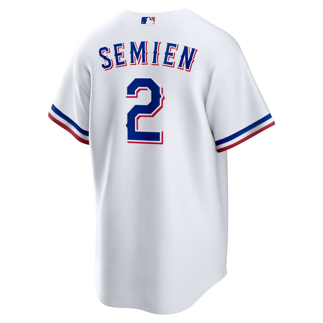 Texas Rangers Marcus Semien Nike White Home Replica Player Jersey product image 3, provided for visual reference and product
