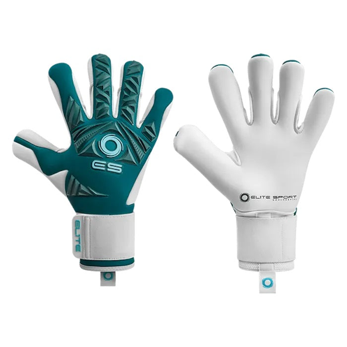 ELITE SPORT Revolution II Combi Emerald Goalkeeper Gloves product image 1, provided for visual reference and product detail