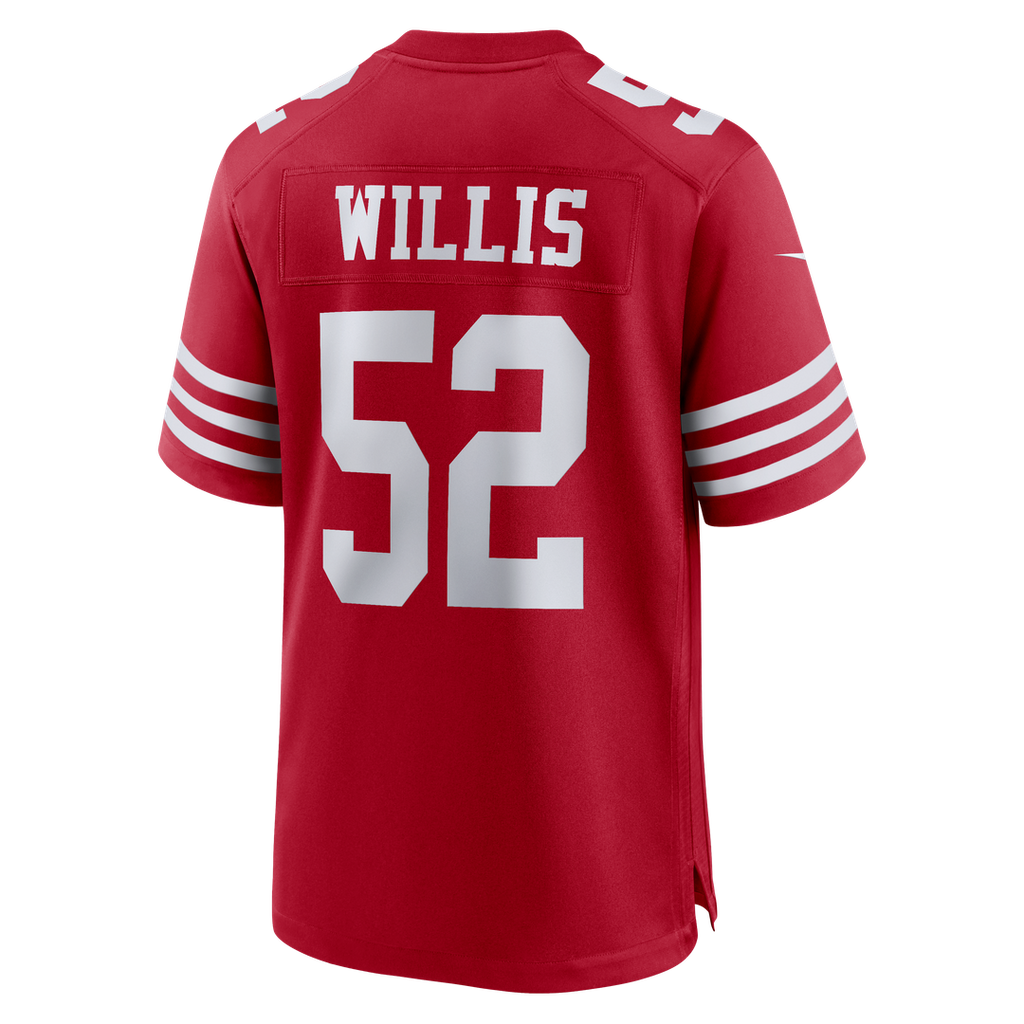 San Francisco 49ers Patrick Willis Nike Scarlet Retired Player Game Jersey product image 3, provided for visual reference