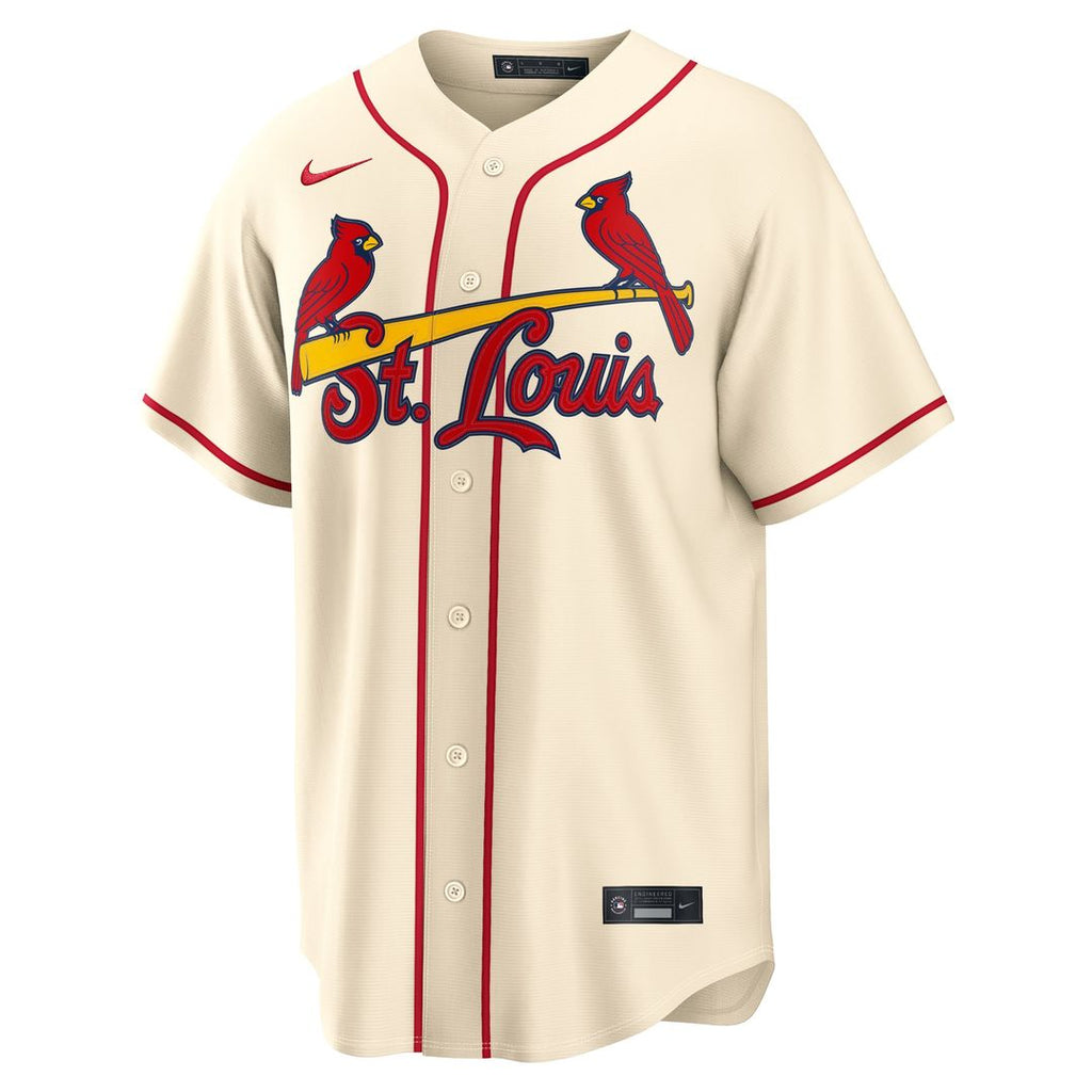 St. Louis Cardinals Masyn Winn Nike Cream Alternate Replica Jersey product image 2, provided for visual reference and