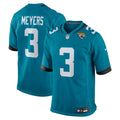 Jacksonville Jaguars Jakobi Meyers Nike Teal Team Game Jersey product image 1, provided for visual reference and product