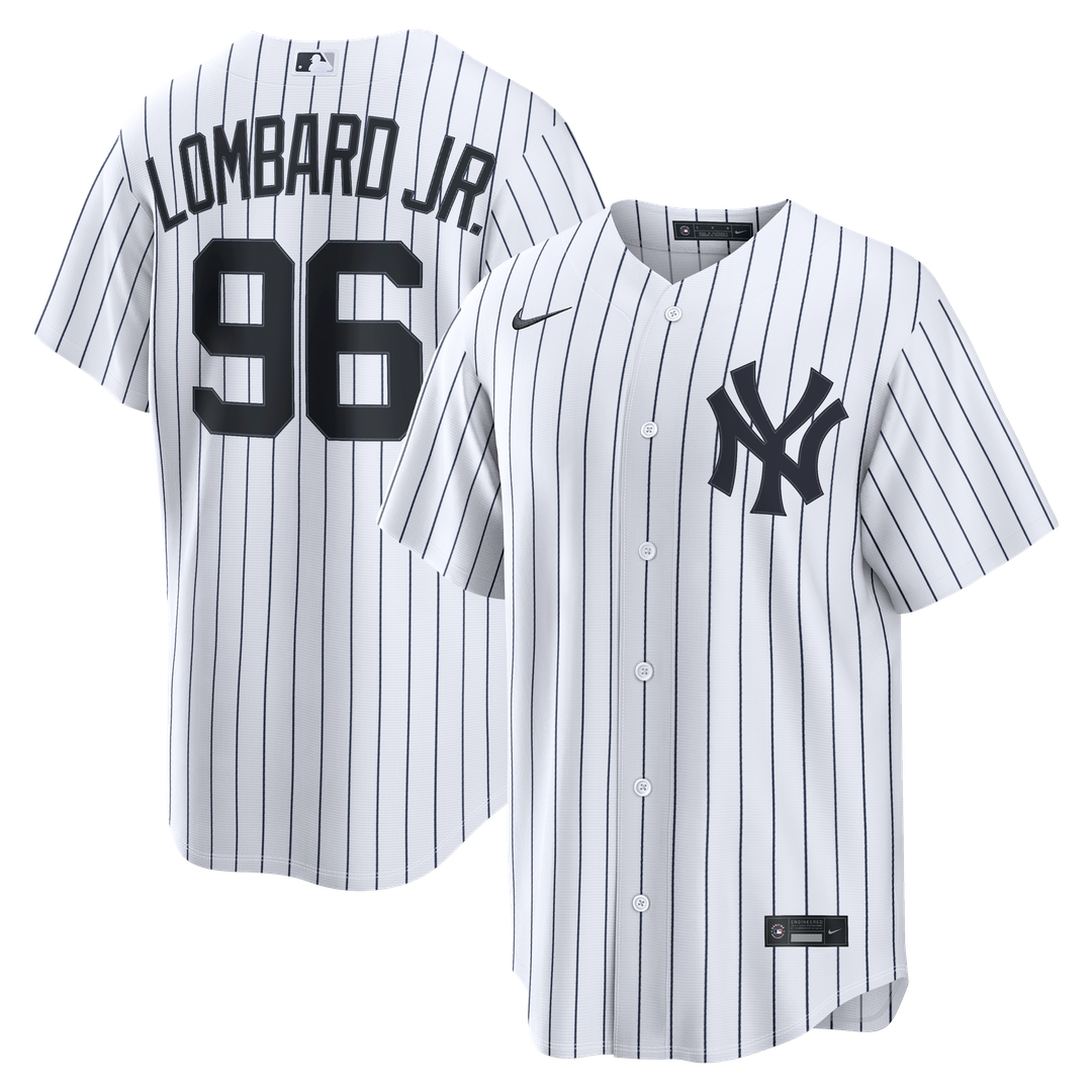 New York Yankees George Lombard Jr. Nike White Home Replica Jersey product image 1, provided for visual reference and