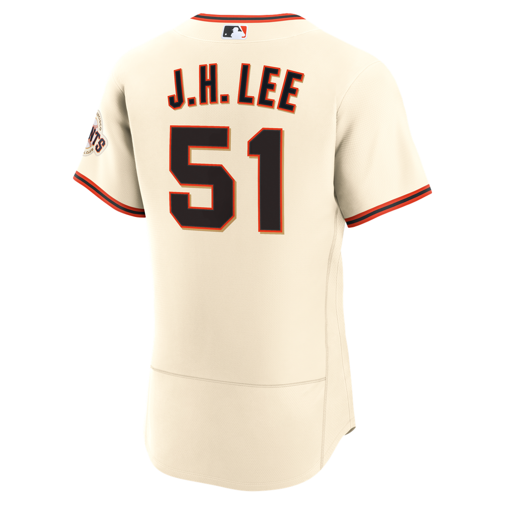 San Francisco Giants Jung Hoo Lee Nike Cream Home Authentic Jersey product image 3, provided for visual reference and