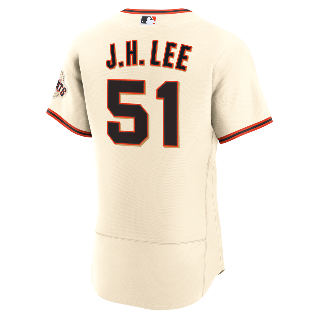 San Francisco Giants Jung Hoo Lee Nike Cream Home Authentic Jersey product image 3, provided for visual reference and