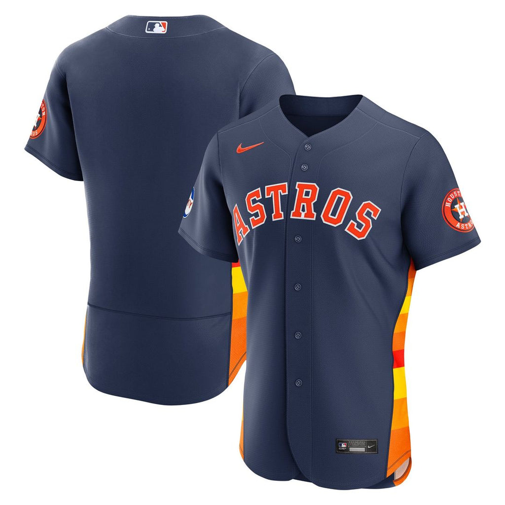 Houston Astros Nike Orange Alternate Sponsor Patch Authentic Jersey product image 7, provided for visual reference and