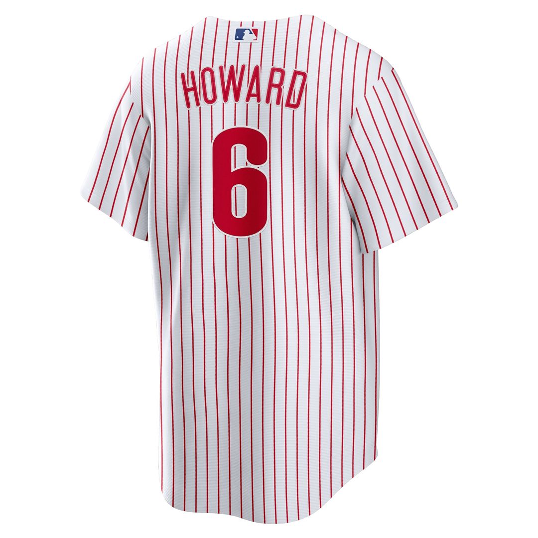 Philadelphia Phillies Ryan Howard Nike White Replica Player Jersey product image 3, provided for visual reference and