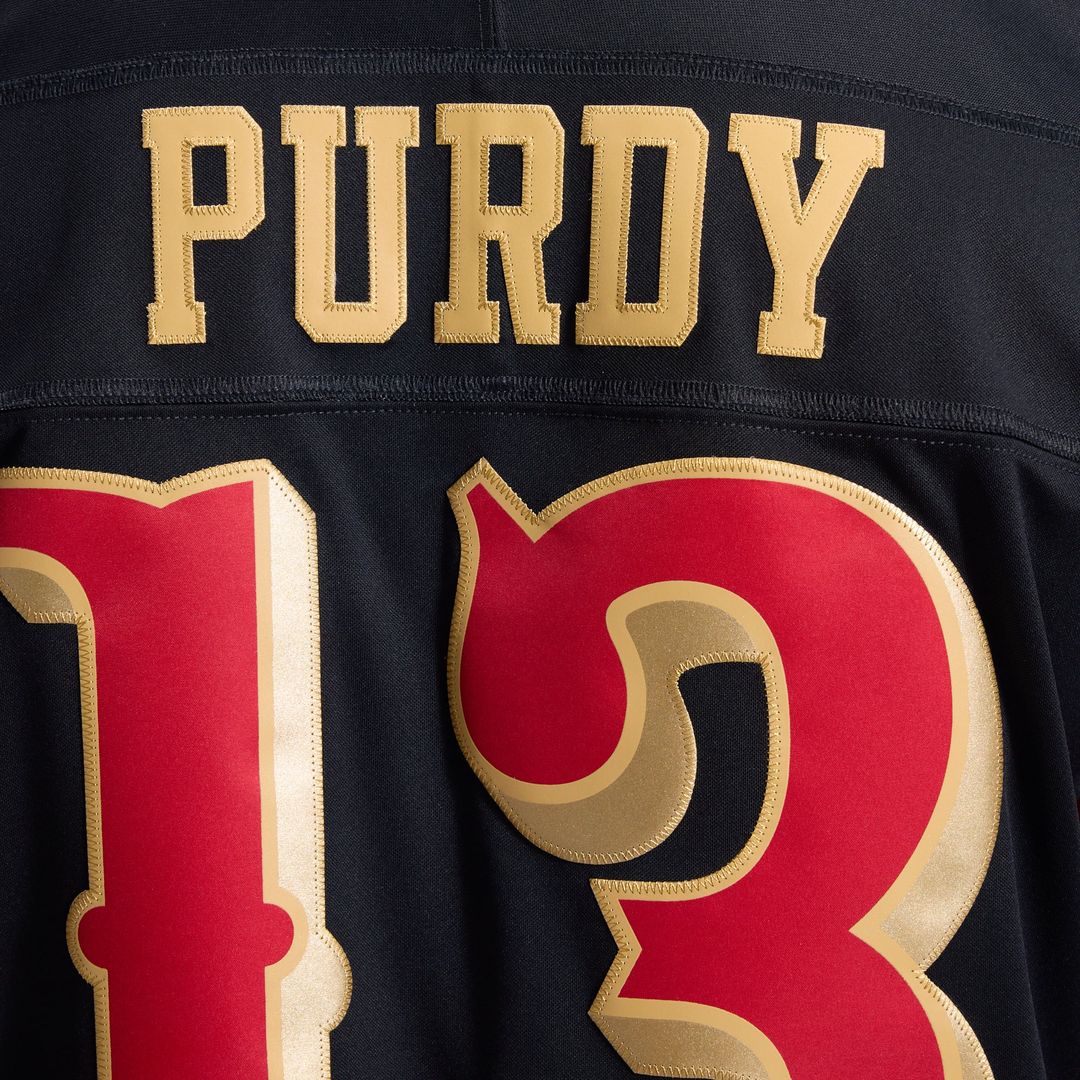 San Francisco 49ers Brock Purdy Nike Black Rivalries Collection Stitched Limited Jersey product image 14, provided for