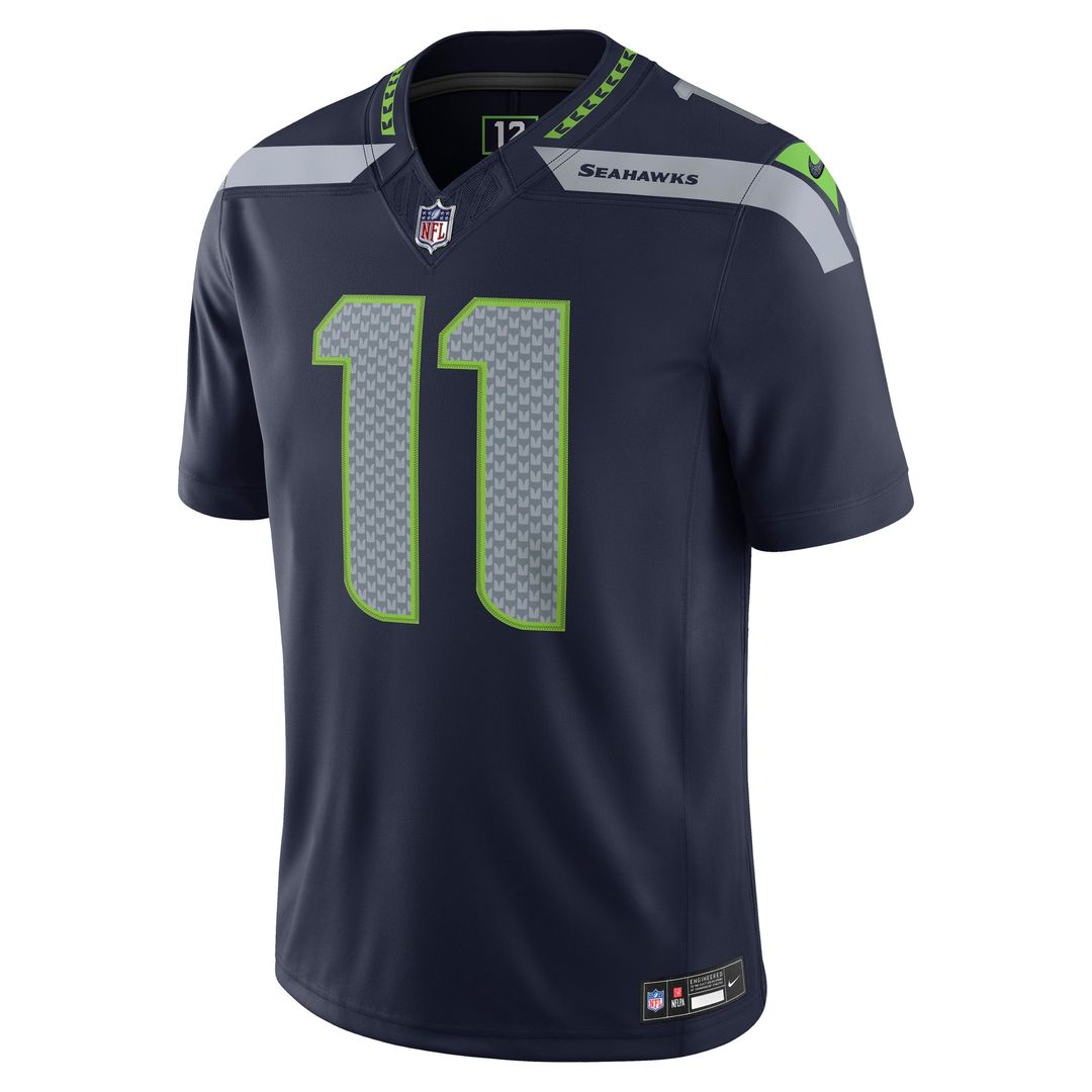 Seattle Seahawks Jaxon Smith-Njigba Nike White Vapor F.U.S.E. Stitched Limited Jersey product image 8, provided for visual