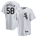 Chicago White Sox Luis Castillo Nike White Home Replica Jersey product image 1, provided for visual reference and product