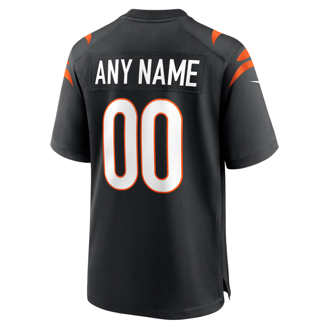 Cincinnati Bengals Nike Black Game Custom Jersey product image 3, provided for visual reference and product detail review