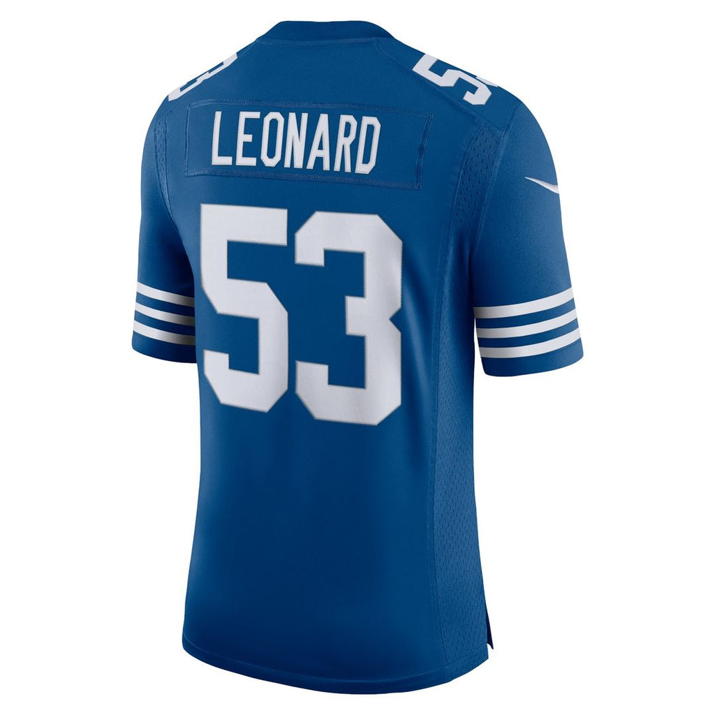 Indianapolis Colts Darius Leonard Nike Royal Alternate Vapor Limited Jersey product image 3, provided for visual reference