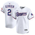 Texas Rangers Marcus Semien Nike White Home Limited Player Jersey product image 1, provided for visual reference and product