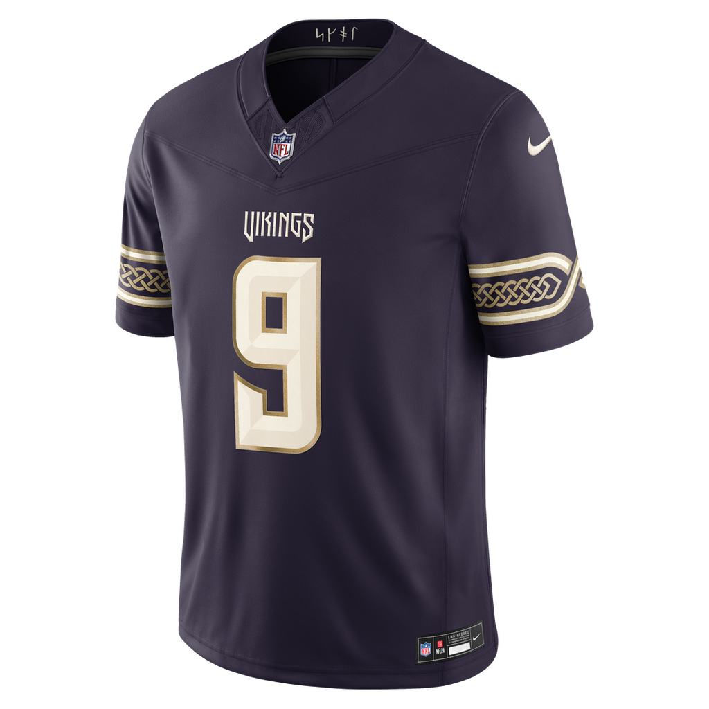 Minnesota Vikings J.J. McCarthy Nike Purple 2026 Rivalries Collection Stitched Limited Jersey product image 6, provided for