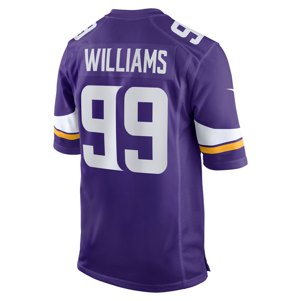 Minnesota Vikings Elijah Williams Nike Purple Team Game Jersey product image 3, provided for visual reference and product
