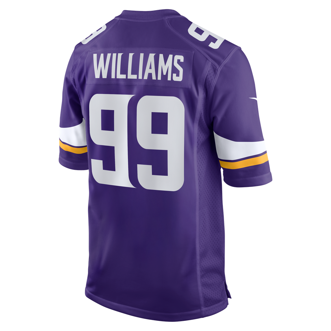 Minnesota Vikings Elijah Williams Nike Purple Team Game Jersey product image 3, provided for visual reference and product