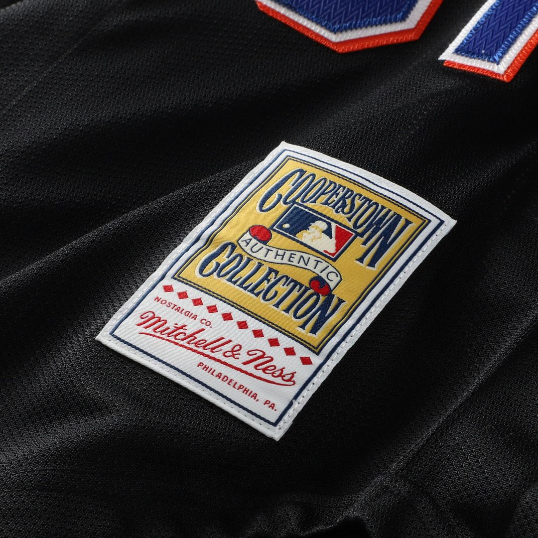New York Mets Mike Piazza Mitchell & Ness Black Cooperstown Collection 2000 Batting Practice Jersey product image 8,