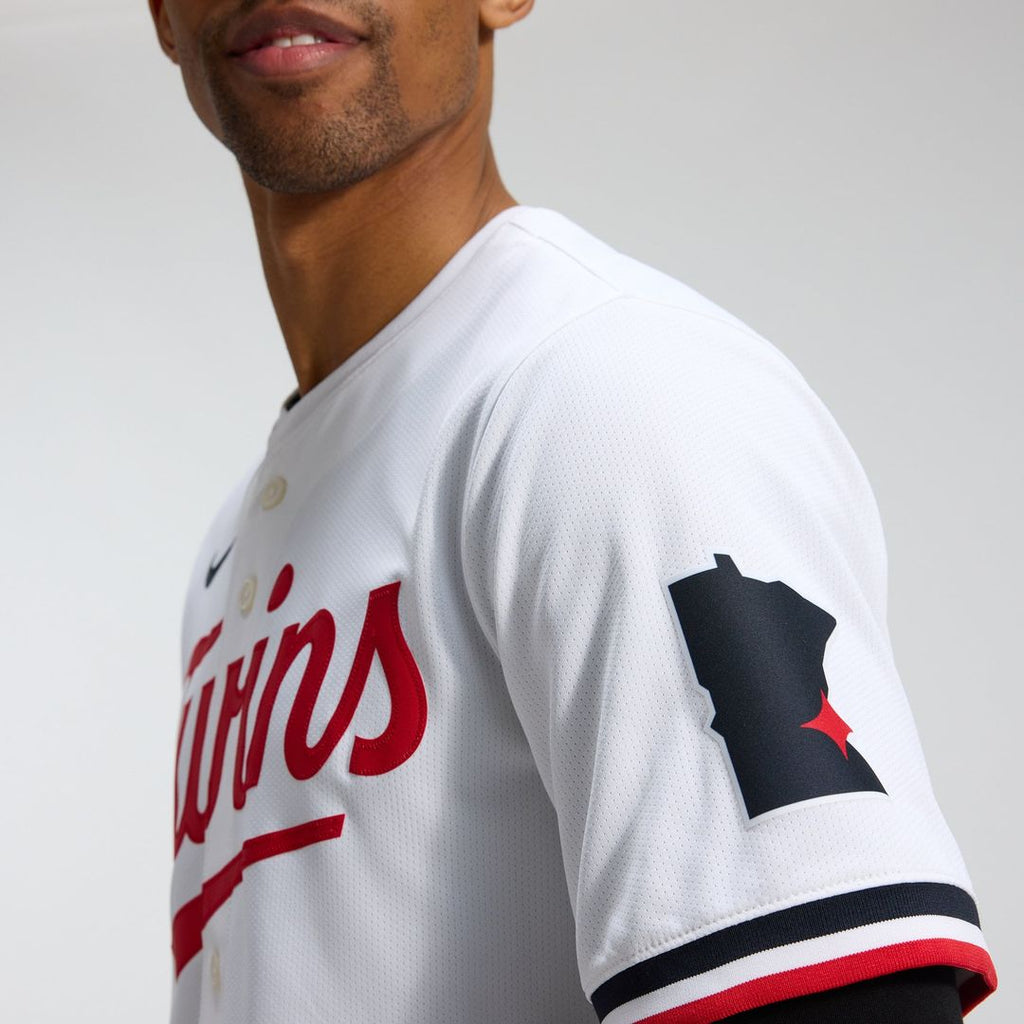 Minnesota Twins Nike White Home Limited Jersey product image 7, provided for visual reference and product detail review