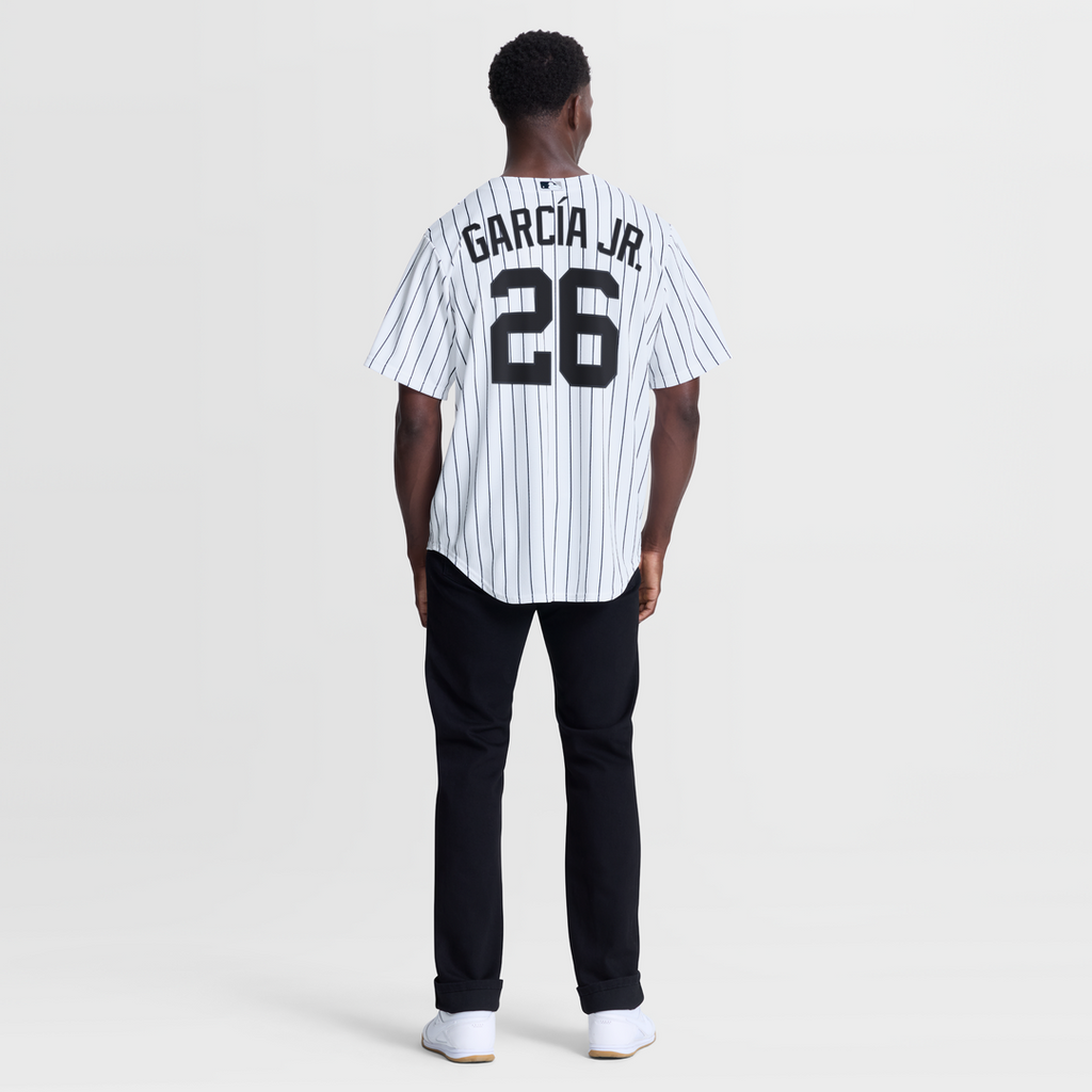 New York Yankees Luis García Jr. Nike White Home Replica Jersey product image 3, provided for visual reference and product
