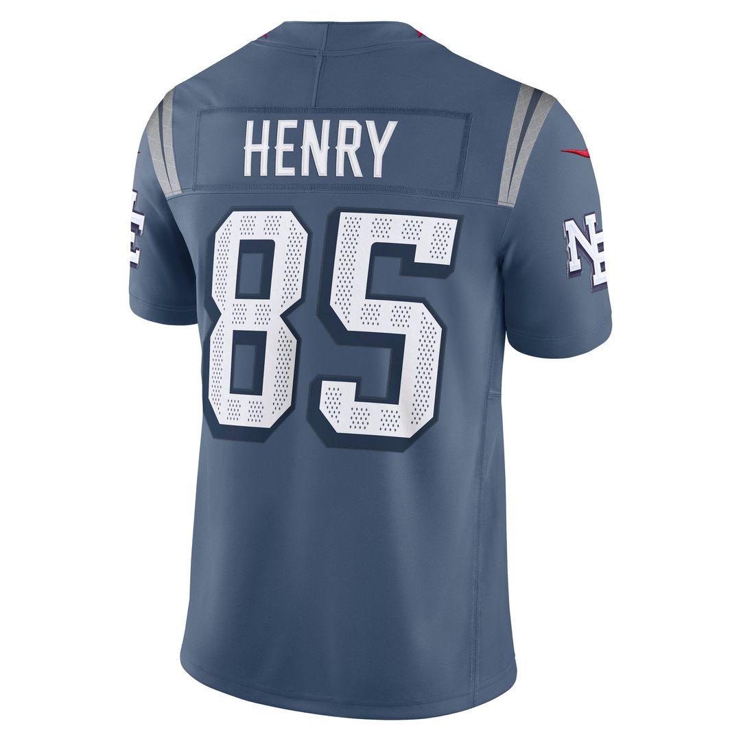 New England Patriots Hunter Henry Nike Blue Rivalries Collection Stitched Limited Jersey product image 3, provided for