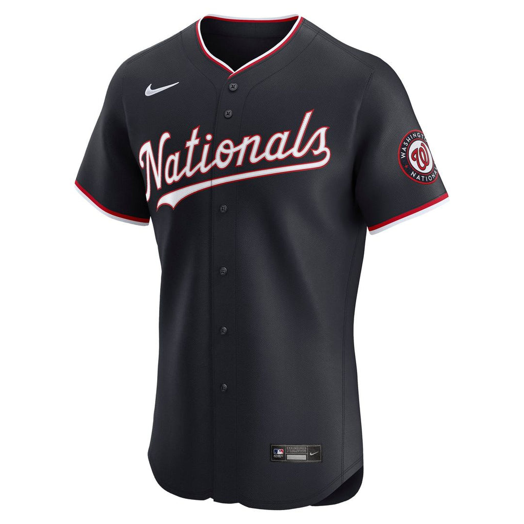 Washington Nationals Nike Navy Alternate Elite Jersey product image 2, provided for visual reference and product detail