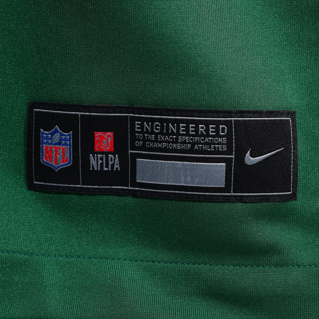 New York Jets Adonai Mitchell Nike Legacy Green Team Game Jersey product image 8, provided for visual reference and product