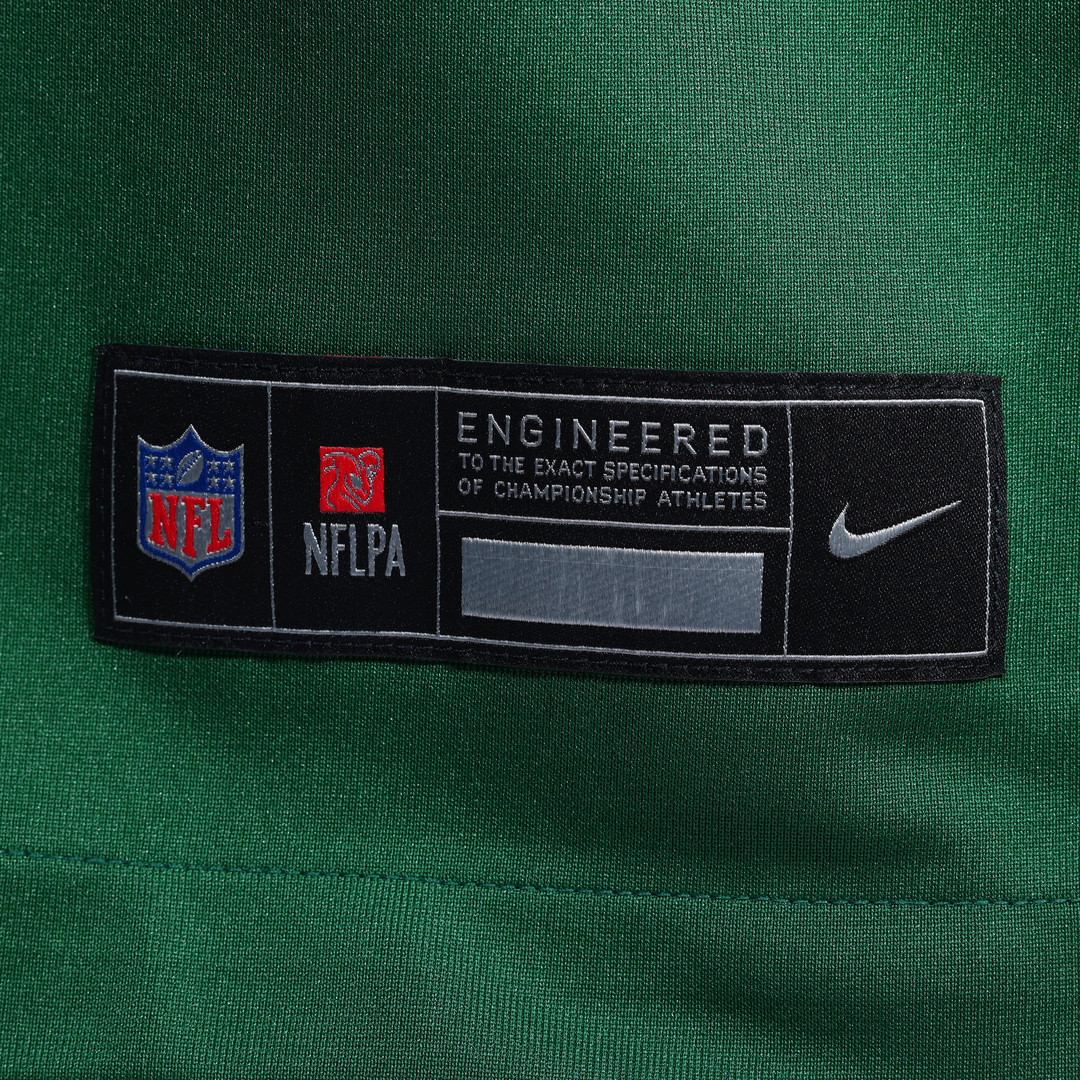 New York Jets Adonai Mitchell Nike Legacy Green Team Game Jersey product image 8, provided for visual reference and product