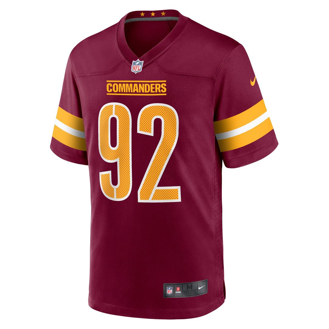 Washington Commanders Dorance Armstrong Nike Burgundy Game Jersey product image 2, provided for visual reference and product