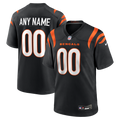 Cincinnati Bengals Nike Black Game Custom Jersey product image 1, provided for visual reference and product detail review