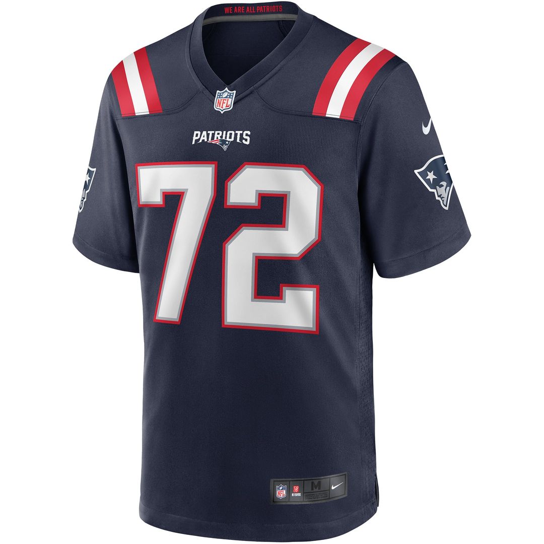 New England Patriots Matt Light Nike Navy Game Retired Player Jersey product image 2, provided for visual reference and