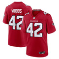 Atlanta Falcons Josh Woods Nike Red Team Game Jersey product image 1, provided for visual reference and product detail review