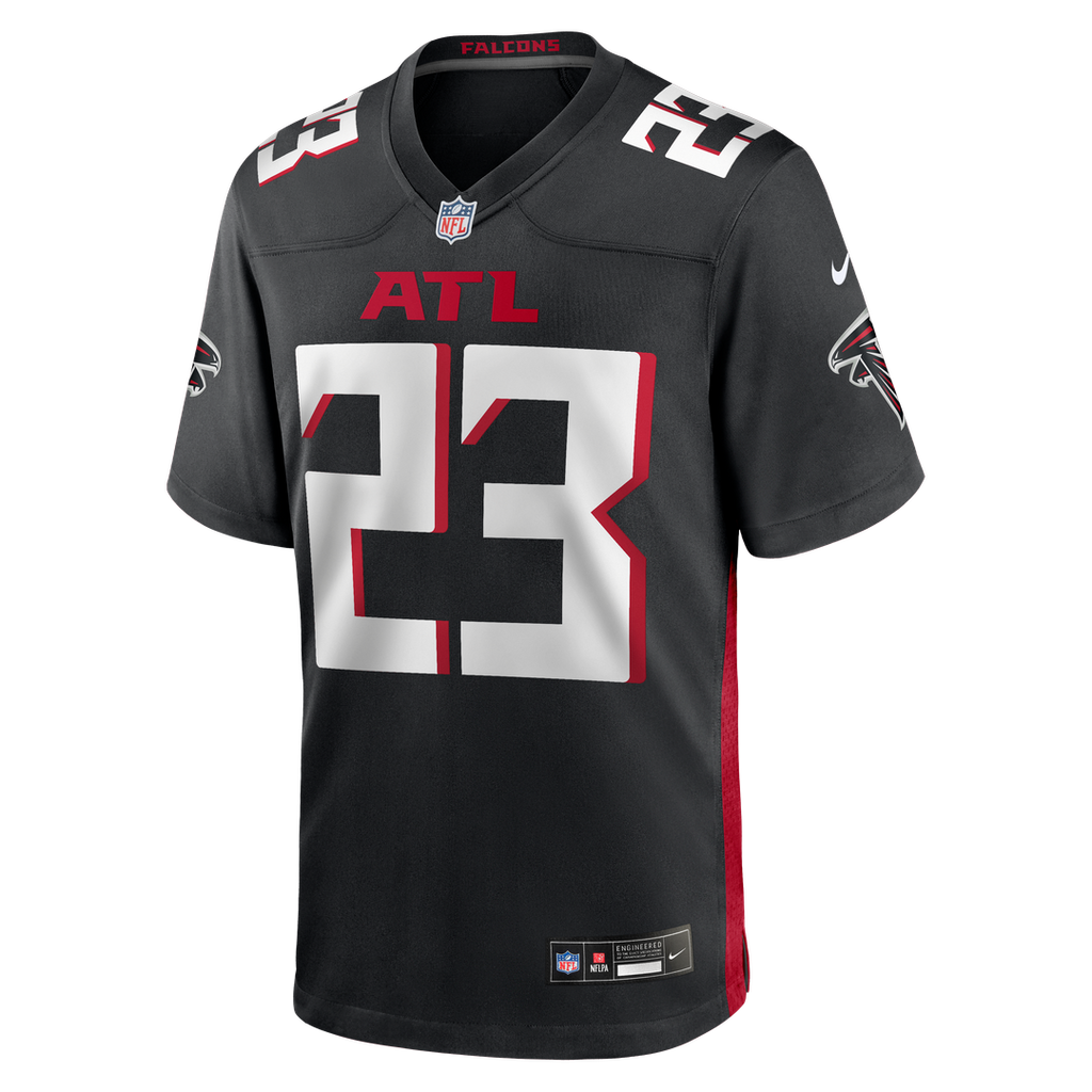 Atlanta Falcons DeMarcco Hellams Nike Black Team Game Jersey product image 2, provided for visual reference and product