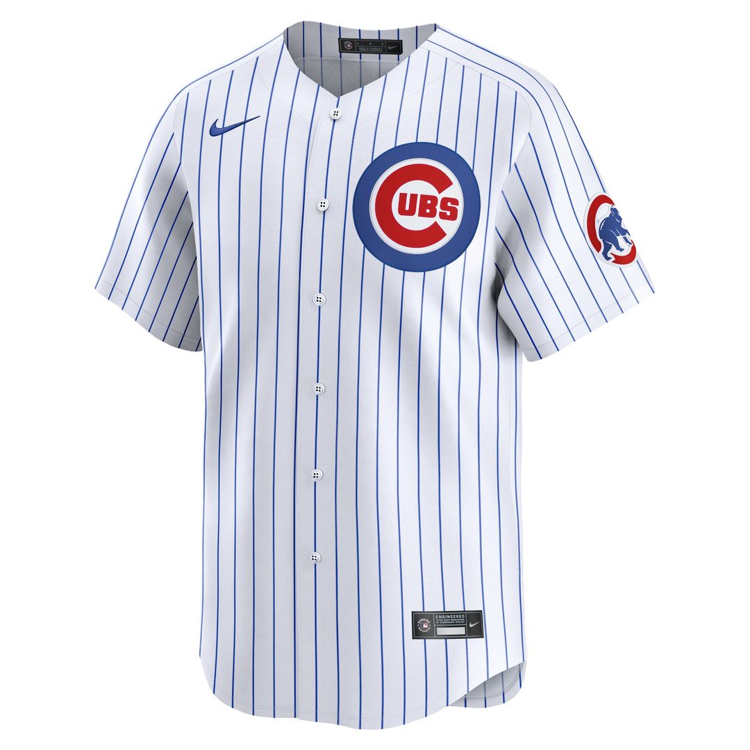 Chicago Cubs Dansby Swanson Nike White Home Limited Player Jersey product image 2, provided for visual reference and product
